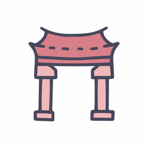 Arch, architecture, history, gate, culture, asian icon - Download on Iconfinder