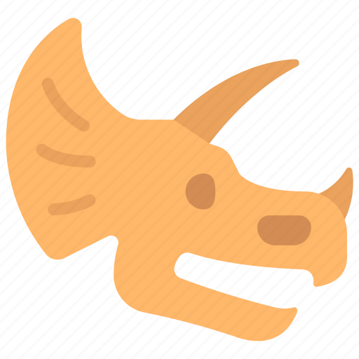 Triceratops, skull, dinosaur, dino, fossil icon - Download on Iconfinder