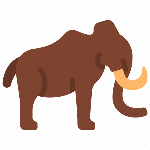 Woolly, mammoth, dinosaur, animal, jurassic icon - Download on Iconfinder