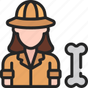 female, archeologist, archaeology, user, job