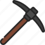 pickaxe, tool, dig, digging, weapon 