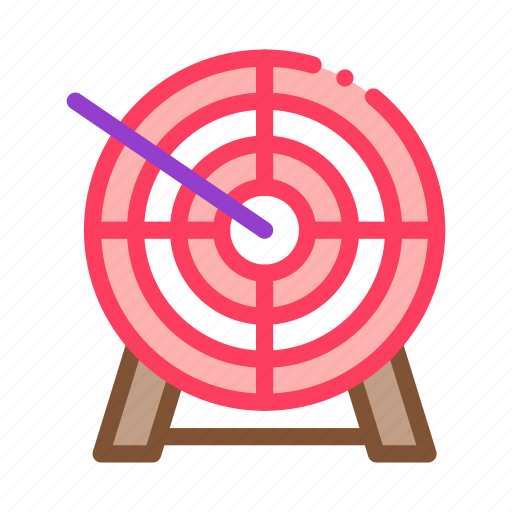 Accuracy, archery, arrow, bullseye, center, target, wooden icon - Download on Iconfinder