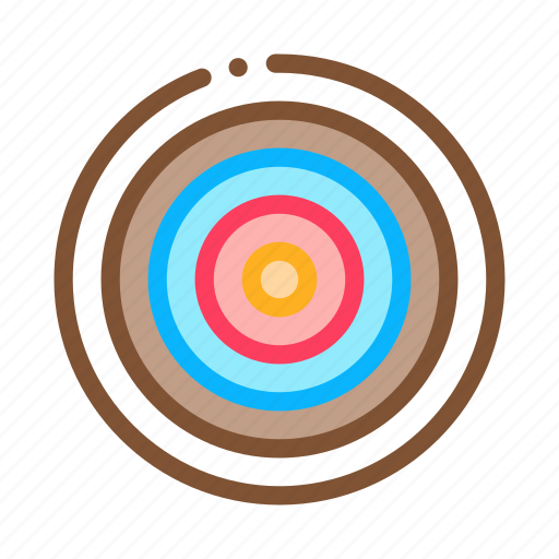 Archery, board, circle, equipment, shot, target, wood icon - Download on Iconfinder