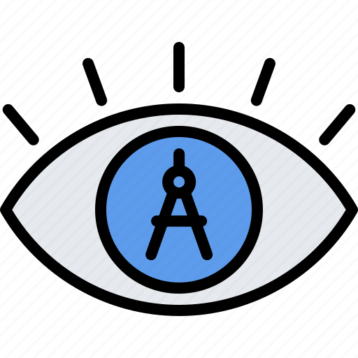Eye, vision, compass, architect, agency icon - Download on Iconfinder