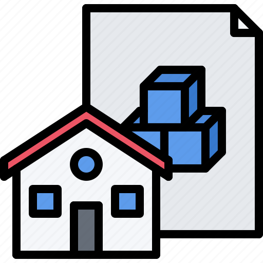 House, building, file, document, architect, agency icon - Download on Iconfinder
