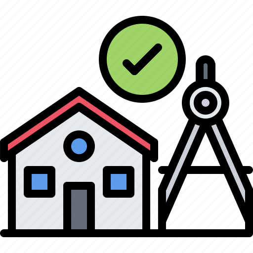 House, building, check, city, architect, agency icon - Download on Iconfinder