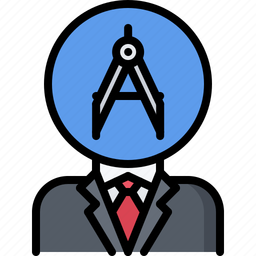 Head, compass, man, architect, agency icon - Download on Iconfinder
