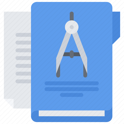 Folder, file, document, project, compass, architect, agency icon - Download on Iconfinder