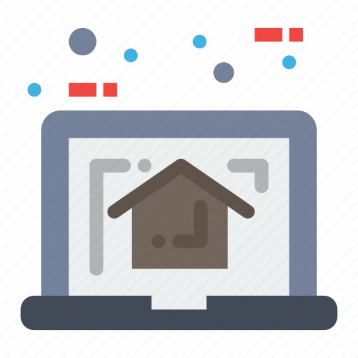 Estate, home, house, laptop, plan icon - Download on Iconfinder
