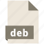archive file format, deb, document, extension, file format 