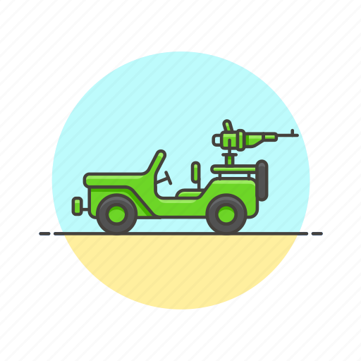 Army, jeep, military, transport, war, weapon, rifle icon - Download on Iconfinder