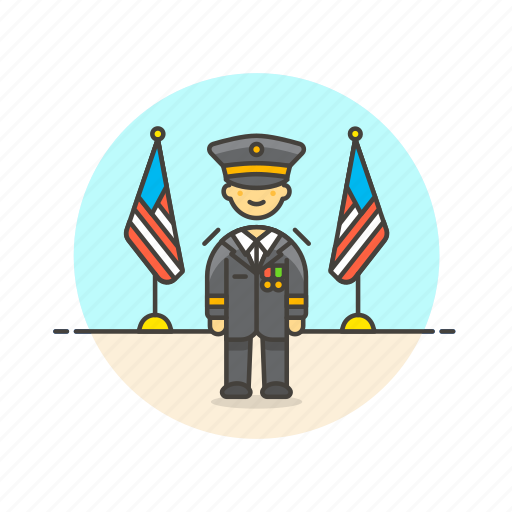 Army, soldier, uniform, man, military, general, officer icon - Download on Iconfinder