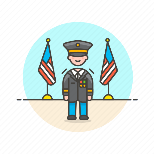 Army, soldier, uniform, general, man, officer, military icon - Download on Iconfinder