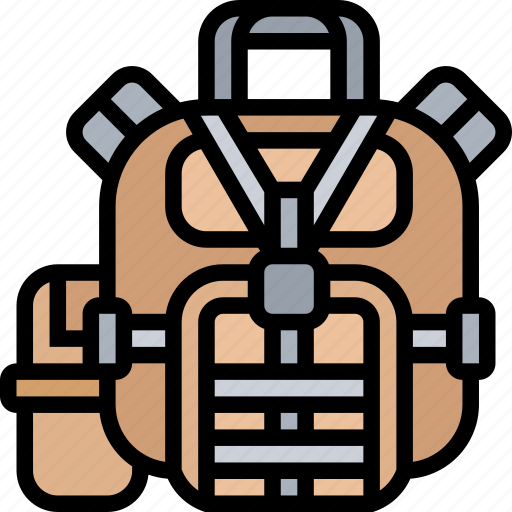 Backpack, soldier, bag, tactical, military icon - Download on Iconfinder