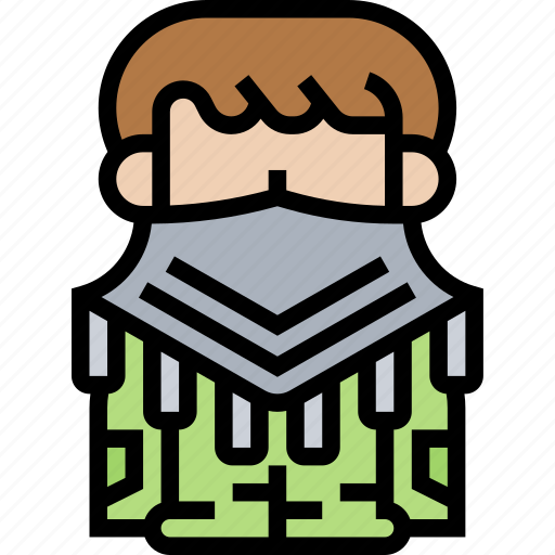 Scarf, cloth, mask, protection, warrior icon - Download on Iconfinder