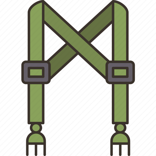 Suspenders, tactical, belt, harness, military icon - Download on Iconfinder