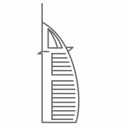 Bulding, dubai, famous, place, sightseeing, tourism, world icon - Download on Iconfinder