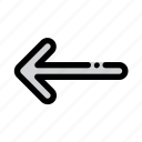 left, arrow, pointer, direction, interface