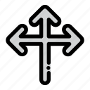 tree, arrow, pointer, direction, interface
