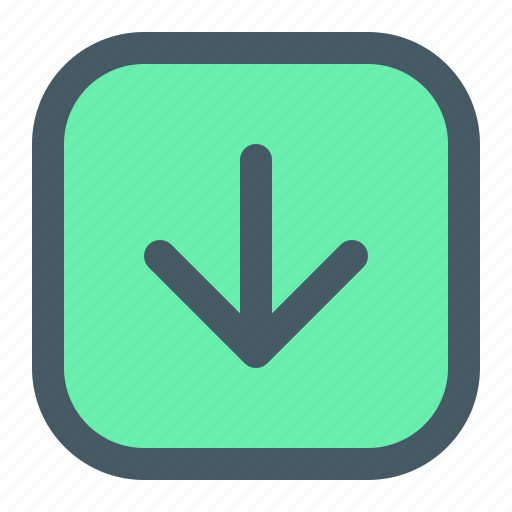 Down, download, arrow, direction, navigation icon - Download on Iconfinder
