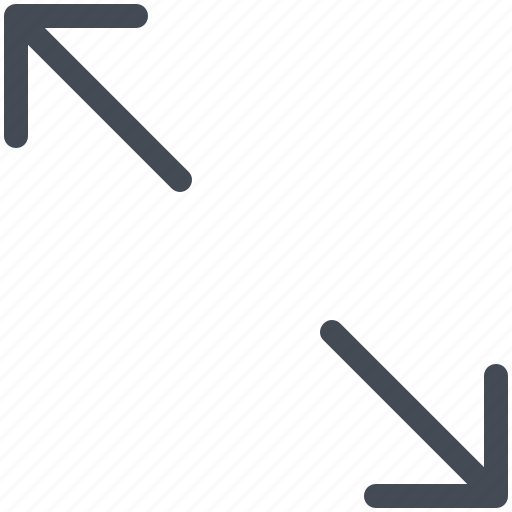 Arrow, diagonal, direction, minimize, orientation icon - Download on Iconfinder