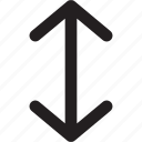 arrow, direction, interface, orientation, ui, vertical