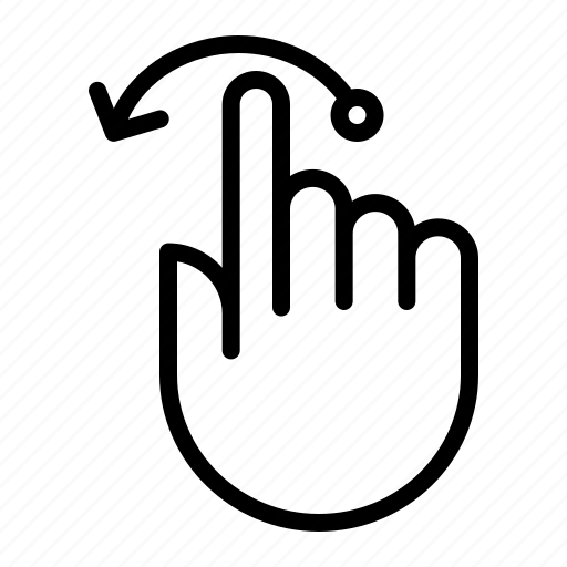 Rotate, hand, gesture, unclock wise icon - Download on Iconfinder