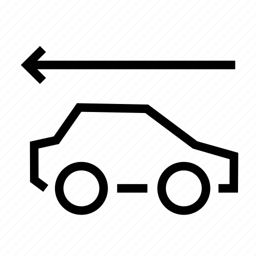 Car, driving, on, on the reverse, parking, retrograde, reverse icon - Download on Iconfinder