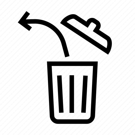 Basket, empty the basket, garbage, out, pull, pull out of the trash, trash icon - Download on Iconfinder