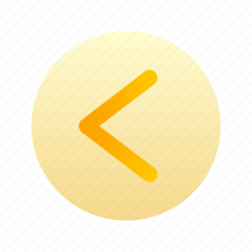 Arrow, left, direction, circle, round, pointer, gradient icon - Download on Iconfinder