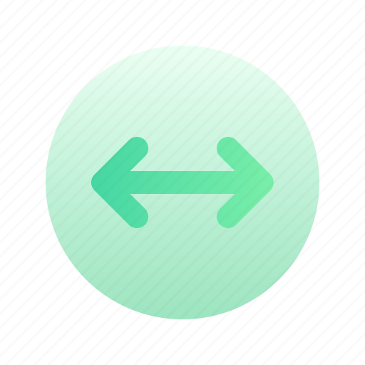 Arrow, left, right, left right, direction, circle, gradient icon - Download on Iconfinder