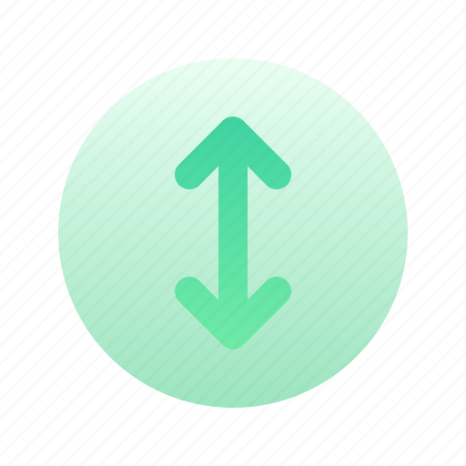 Arrow, up, bottom, direction, circle, gradient icon - Download on Iconfinder