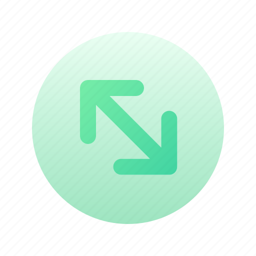 Arrow, up, left, bottom, direction, circle, gradient icon - Download on Iconfinder