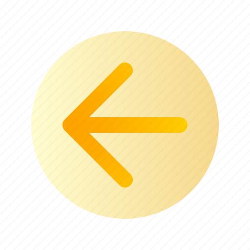 Left, direction, arrow, circle, round, digital, gradient icon - Download on Iconfinder