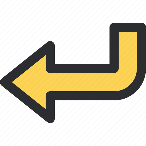Turn, left, direction, back, arrow icon - Download on Iconfinder