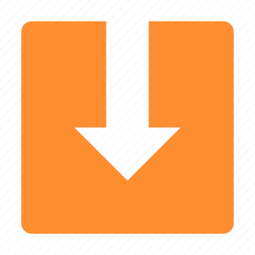 Arrow, box, chevron, direction, down, download, shape icon - Download on Iconfinder