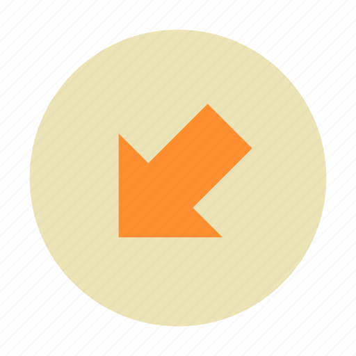 Arrow, bottom, chevron, circle, direction, left, shape icon - Download on Iconfinder