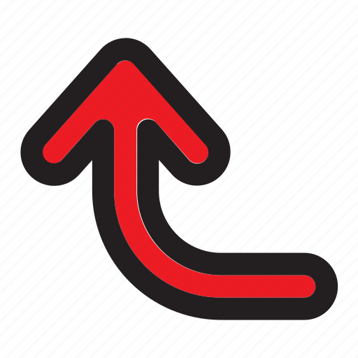 Arrow, menu, direction, turn, up, upload icon - Download on Iconfinder