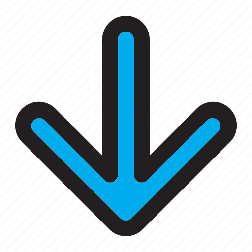 Arrow, menu, bottom, chevron, direction, down, scroll icon - Download on Iconfinder