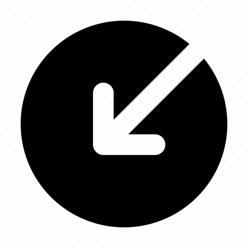 Arrow, bottom, chevron, circle, direction, left, shape icon - Download on Iconfinder