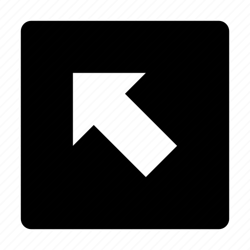 Arrow, box, chevron, direction, left, shape, upper icon - Download on Iconfinder