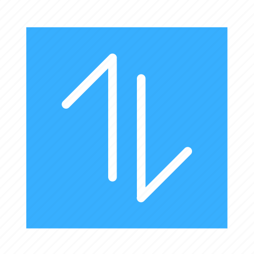 Arrow, colored, down, line, square, ui, up icon - Download on Iconfinder