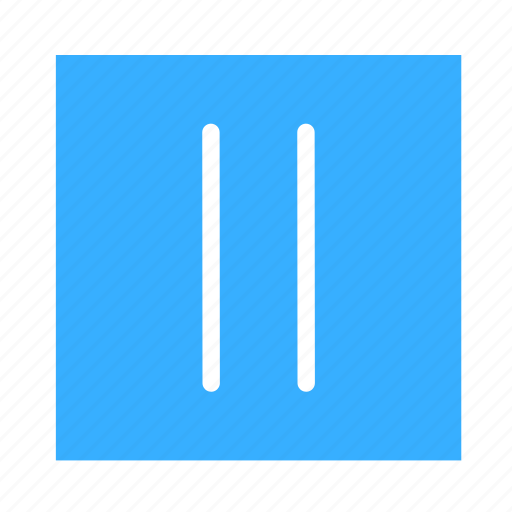 Arrow, colored, pause, square, ui icon - Download on Iconfinder