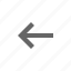 arrow, directional, left, point 