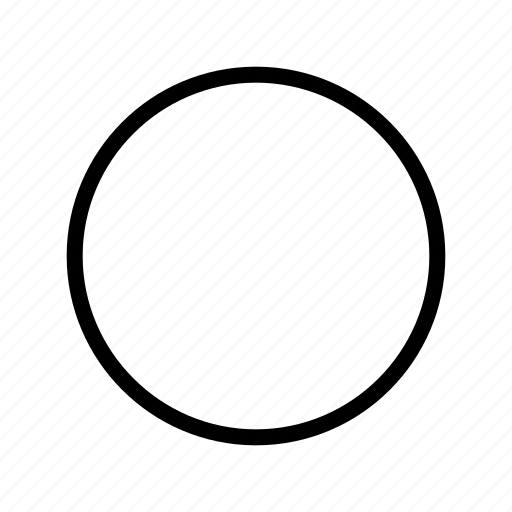 Circle, empty, round, thin, unchecked icon - Download on Iconfinder