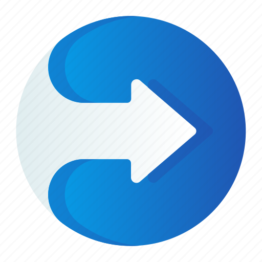 Arrow, circle, move, pointer, right icon - Download on Iconfinder
