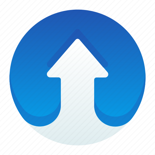 Arrow, circle, move, pointer, up icon - Download on Iconfinder