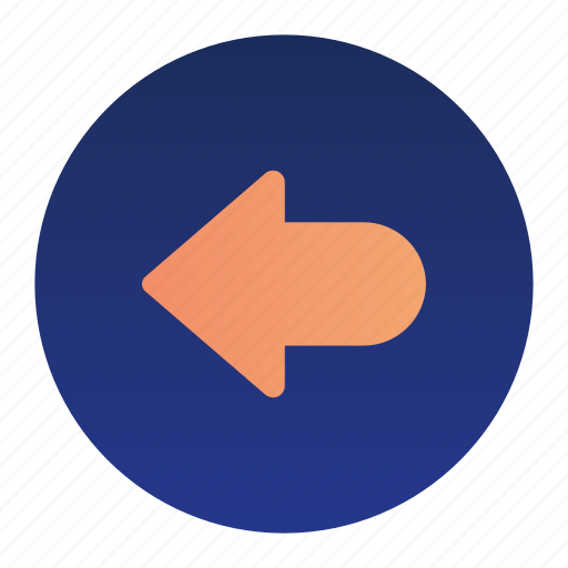 Arrow, circle, left, move, pointer icon - Download on Iconfinder