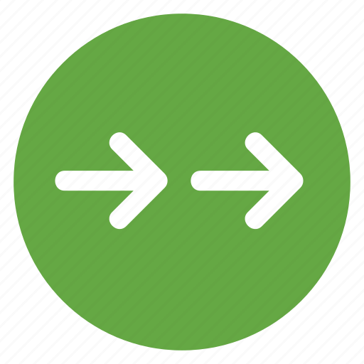 Arrow, direction, double, forward, movement, right icon - Download on Iconfinder