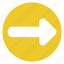 arrow, direction, movement, right, sign 